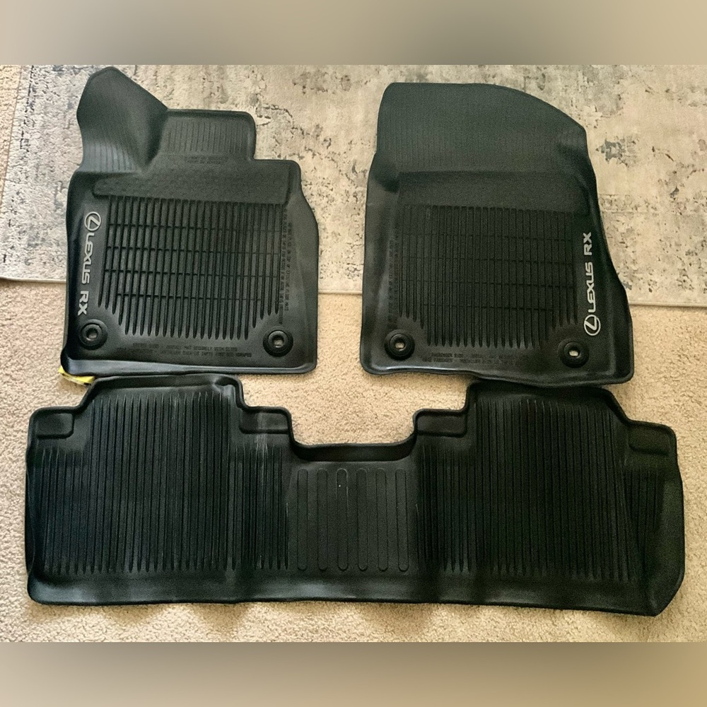 ORIGINAL ALL-WEATHER FLOOR MATS FRONT AND BACK SET FOR 
 LEXUS 2020 RX 350 L